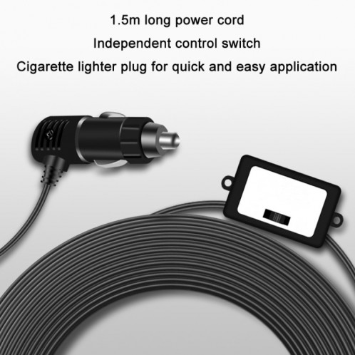 Clip de fixation puissant pour voiture refroidissant le ventilateur électrique à haute puissance éolienne, spécification : 10 pouces en métal 12 V SH4401719-06