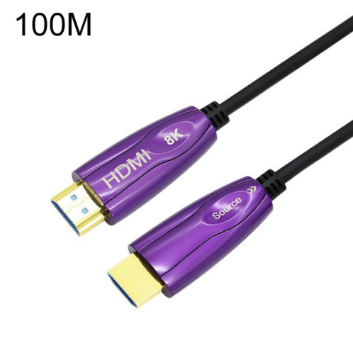Ligne de conversion d'écran d'ordinateur de câble optique actif HDMI 2.1 8K 60HZ HD, longueur de câble: 100m SH5017424-06