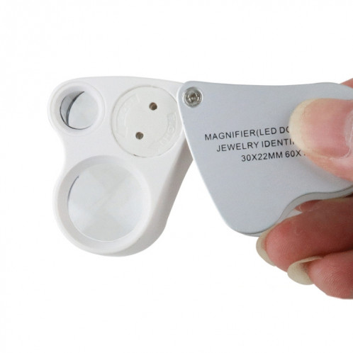 MG9889 30X-60X Mini loupe d'appréciation artisanale à double lentille avec lumière LED SH03861680-06