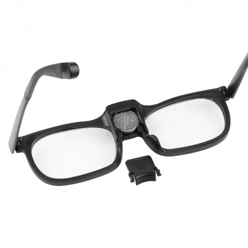 Loupe de peinture et de lecture de type lunettes avec 2 lumières LED, spécification : 19156-3C SH2201534-07