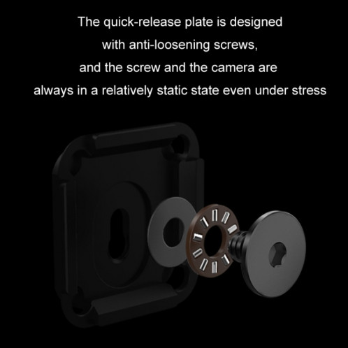 PGYTECH Trépied portatif à inclinaison panoramique pour téléphone portable, spécification : noir SP22011376-011