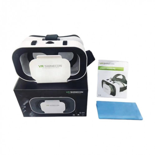 VR SHINECON G05 5th 3D VR Lunettes Casque Virtuel Lunettes Numériques (Blanc) SV301A1528-07