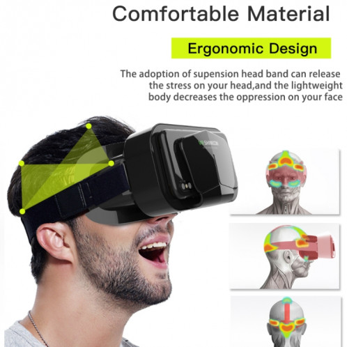 VR SHINECON G10 Headwear Lunettes VR virtuelles 3D SV08441553-07