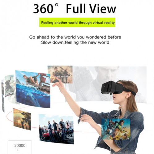 VR SHINECON G10 Headwear Lunettes VR virtuelles 3D SV08441553-07