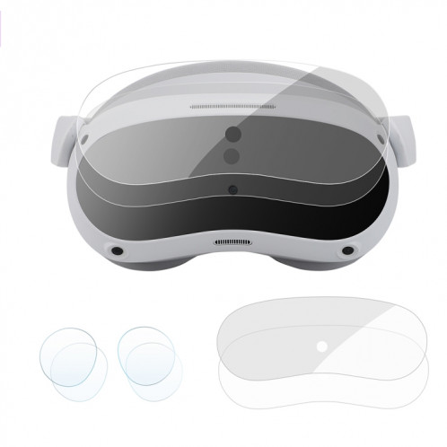 Pour lunettes PICO 4 VR 2 paires de films pour lentilles + ensemble de films pour panneaux 2 pièces SH0870398-06
