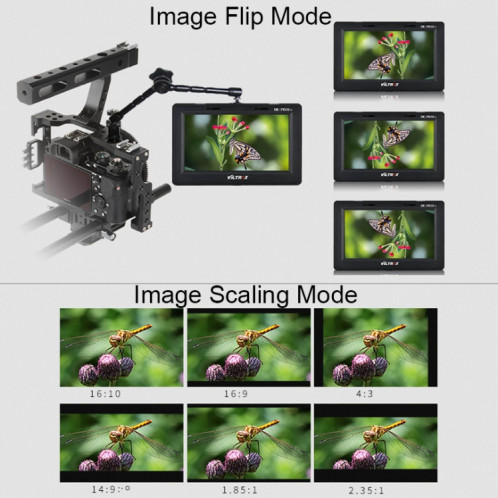 VILTROX DC-70II 7 pouces 4K HD Camera Director Monitor Film Camera Video Monitor SV0916879-07