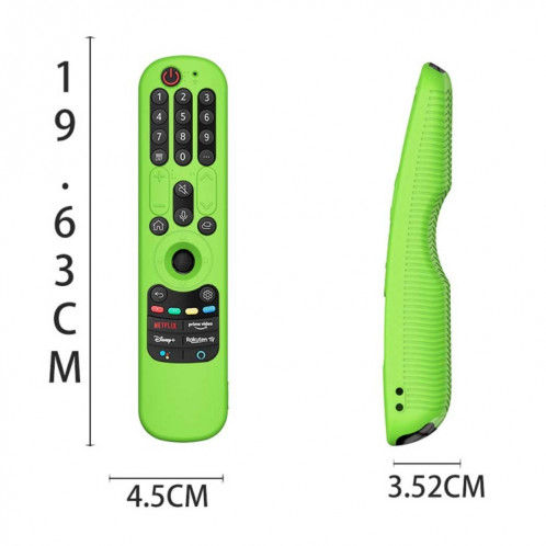 Pour LG An-MR21GC / AN-MR21N / AN-MR21GA TV Télécommande Étui de protection en silicone (Bleu lumineux) SH001D827-05