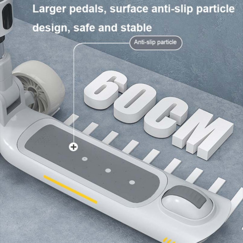 MIJIAQI 01 Scooter pliable multifonctionnel 3 en 1 pour enfants avec musique et lumières, spécification : siège gris SM5502891-06