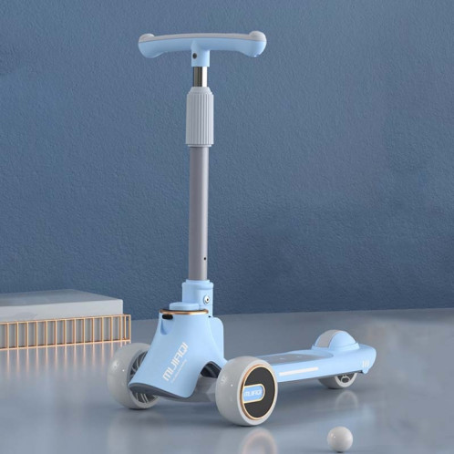 MIJIAQI 01 Trottinette Pliable Multifonctionnelle pour Enfants 3 en 1 avec Musique et Lumières, Spec: Bleu SM55081939-06