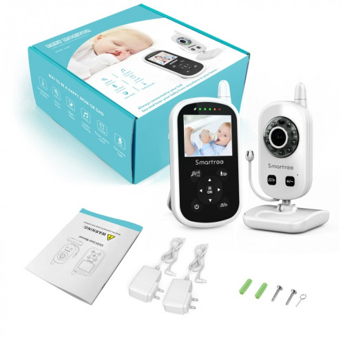 UU24 2,4 pouces sans fil bébé moniteur caméra température moniteur 2 voies audio VOX Lullaby EU Plug SH26021038-06