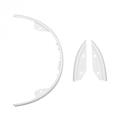 Pour Xiaomi Mijia M365 Housse de protection latérale + pare-chocs arrière avant (blanc) SH601B1515-06