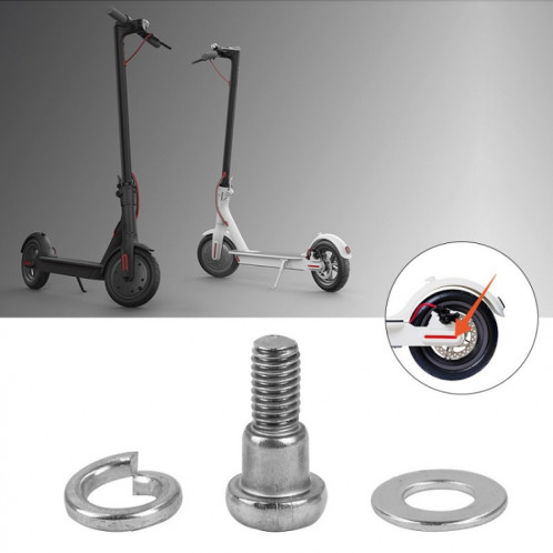 Pour Xiaomi Mijia M365/PRO 5 pièces vis de fixation de roue arrière de Scooter (blanc) SH401A278-05