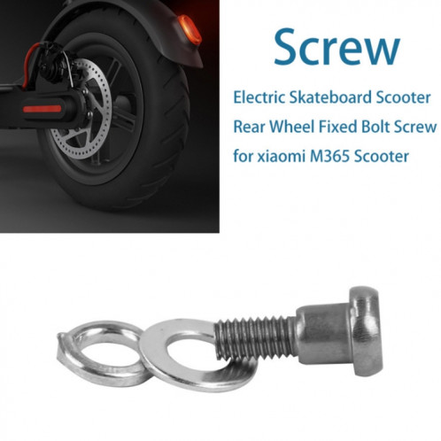 Pour Xiaomi Mijia M365/PRO 5 pièces vis de fixation de roue arrière de Scooter (blanc) SH401A278-05
