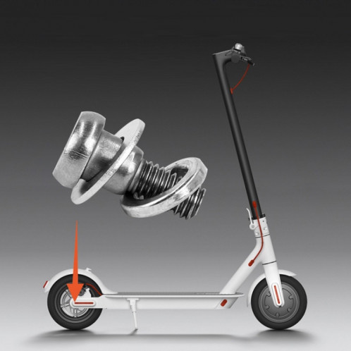 Pour Xiaomi Mijia M365/PRO 5 pièces vis de fixation de roue arrière de Scooter (blanc) SH401A278-05