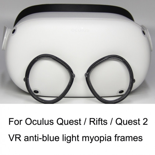 Pour Oculus Quest / Rifts / Quest 2 1 paire VR Monture de lunettes tout-en-un Cadre d'aspiration magnétique Peut correspondre aux lentilles myopes (Noir) SH301B917-06