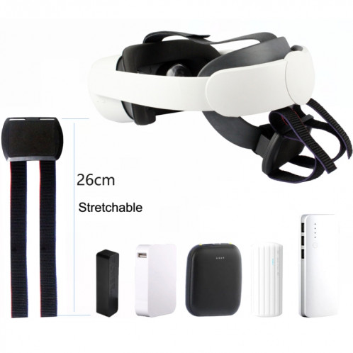Pour Oculus Quest / Quest 2 VR Accessoires de ceinture de charge tout-en-un (noir) SH501A1835-06