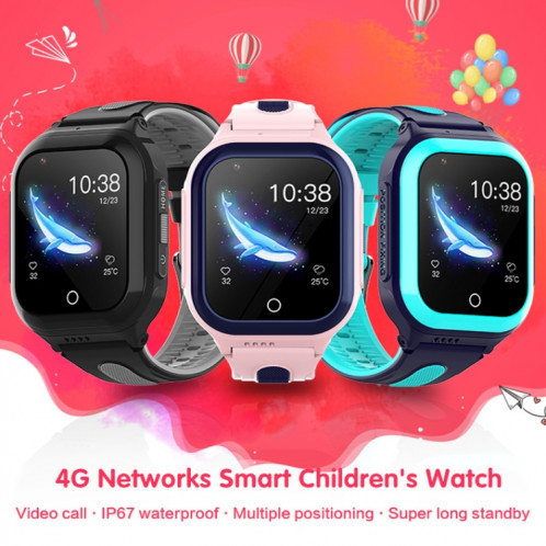 DF70 1,4 pouces 4G GPS + WIFI + LBS Positionnement Enfants Appelant Montre Avec Fonction SOS, Couleur: Rose SH470196-07