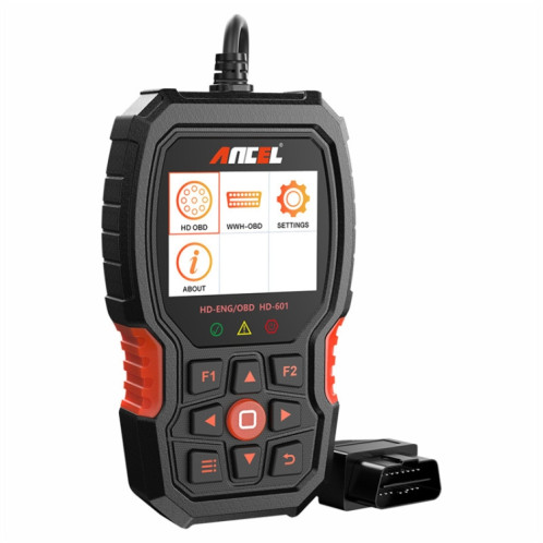 Scanner de diagnostic de camion lourd de détecteur de moteur diesel d'ANCEL HD601 24V SA16011675-06