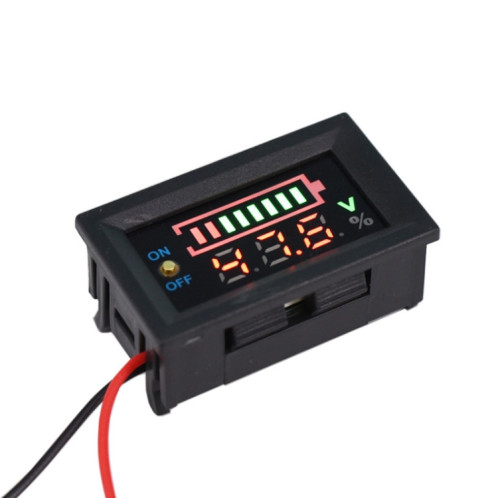 Commutateur d'affichage de compteur de puissance de tension de batterie au lithium de voiture électrique 229TY 6-30V SH3301458-06