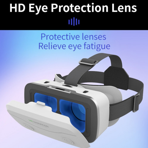 VRSHINECON G15 Casque Réalité Virtuelle VR Lunettes Tout en Un Jeu Téléphone Lunettes 3D (Blanc) SH901A1413-09