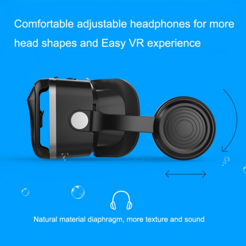 VR SHINECON G04EA Augmenter la version 7th VR Lunettes Jeu de réalité virtuelle 3D Lunettes numériques avec casque SV77011160-09