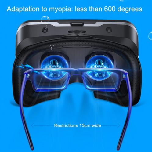 VR SHINECON G04EA Augmenter la version 7th VR Lunettes Jeu de réalité virtuelle 3D Lunettes numériques avec casque SV77011160-09