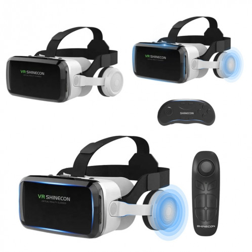 Lunettes VR de casque de réalité virtuelle VR SHINECON G04BS 3D avec casque Bluetooth SV86011096-09