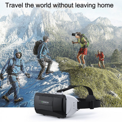 VR SHINECON G06B + B03 poignée VR lunettes téléphone 3D jeu de réalité virtuelle casque tête portant des lunettes numériques SV0903184-09