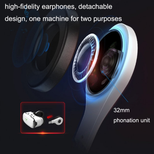 VR SHINECON G02EF + B01 poignée téléphone portable 3D réalité virtuelle VR jeu casque lunettes avec casque SV7702700-09