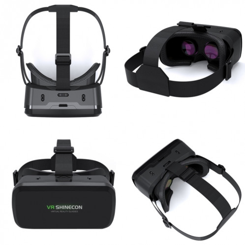 VR SHINECON G06A + B01 poignée téléphone portable VR lunettes 3D tête de réalité virtuelle portant des lunettes numériques de jeu SV8002865-07