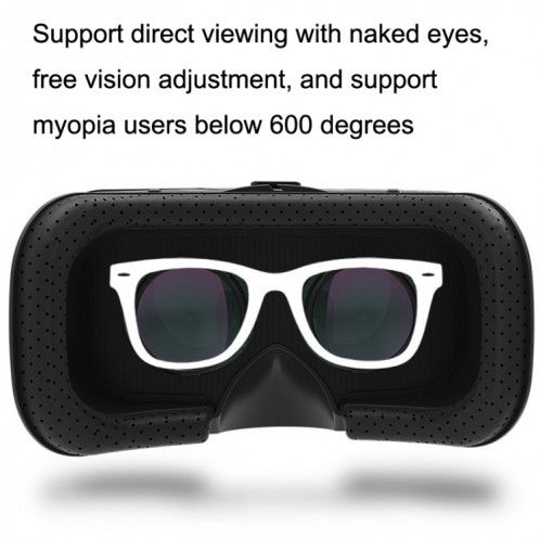 VR SHINECON G06A + B01 poignée téléphone portable VR lunettes 3D tête de réalité virtuelle portant des lunettes numériques de jeu SV8002865-07