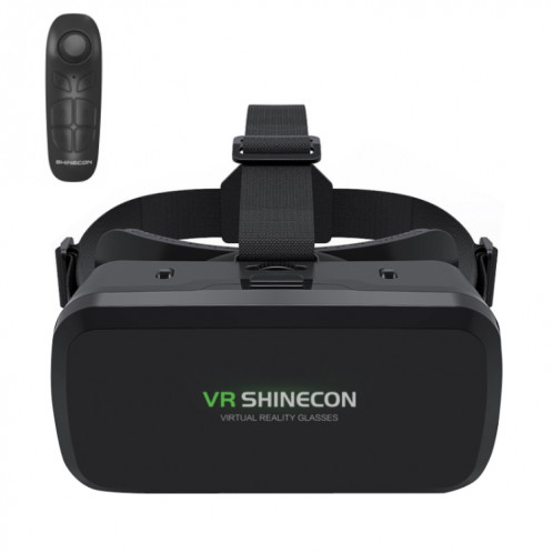 VR SHINECON G06A + B03 poignée téléphone portable VR lunettes 3D tête de réalité virtuelle portant des lunettes numériques de jeu SV8003753-07