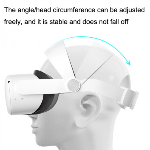Pour Oculus Quest 2 VR SHINECON OS01 réglable tout-en-un sangle de tête accessoires VR (blanc) SH301A723-09