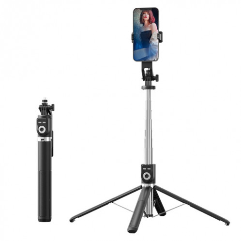 Support en direct de bâtons de selfie Bluetooth pliables rotatifs à 360 degrés, spécification : P220 TK (clip unique) SH05011333-06