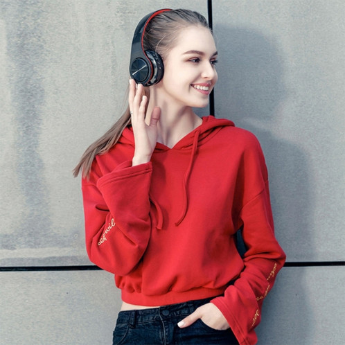 Casque sans fil Bluetooth LPT660 casque de sport stéréo HIFI (blanc + rose) SH401J367-06