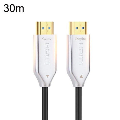 Câble de connexion de moniteur de ligne ultra claire 4K à fibre optique HDMI version 2.0, longueur : 30 m (blanc) SH705A1811-06