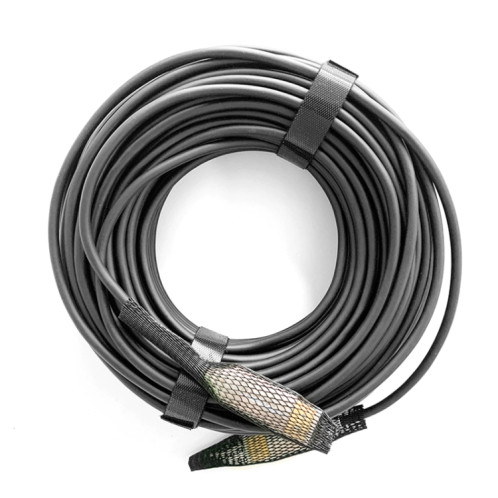 Câble de connexion pour moniteur de ligne ultra claire 4K version 2.0 HDMI fibre optique, longueur : 70 m avec tige (blanc) SH710A34-06