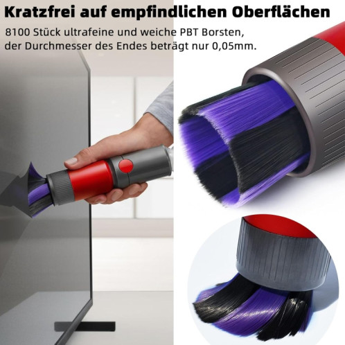 Pour aspirateur Dyson V7 V8 V10 V11 V15 brosse de dépoussiérage à poils souples non marquants SH21241502-08