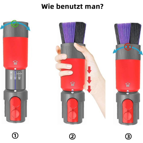 Pour aspirateur Dyson V7 V8 V10 V11 V15 brosse de dépoussiérage à poils souples non marquants SH21241502-08