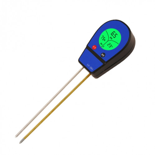 LY201 Instrument de test du pH du sol Testeur d'humidité et d'humidité Thermomètre de plantation de jardinage (Bleu) SH501A652-06