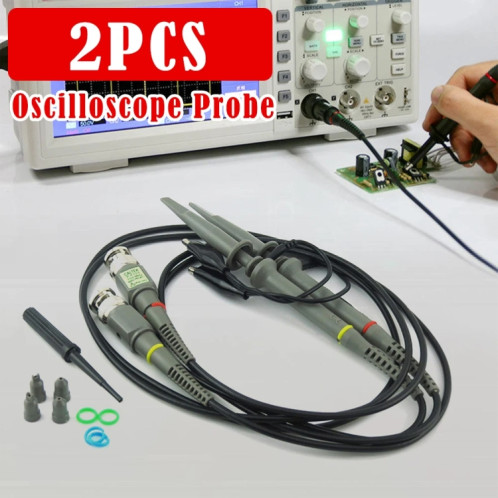 Sonde d'oscilloscope P6100 Connecteurs BNC DC-100MHz Sonde de clip de portée SH2198815-08