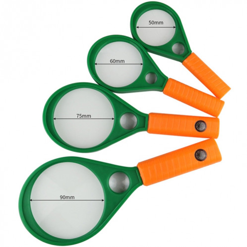 3pcs 3X / 4X / 6X / 8X loupe bifocale HD de lecture pour personnes âgées, spécification: 90mm SH13041604-06