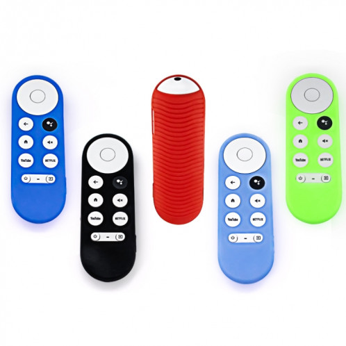 Pour Google Chromecast 2020 Y16 télécommande anti-chute étui de protection en silicone (vert lumineux) SH501D387-06