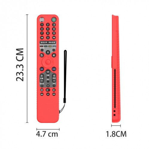 Coque de protection en silicone anti-chute pour télécommande Y46 pour Sony RMF-TX600C/P/U/E 500U/E (noir) SH901A1997-06