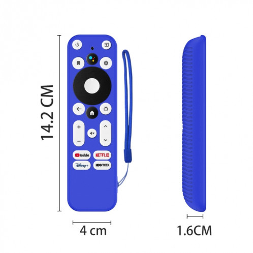 Pour ONN Android TV 4K UHD Streaming Device Y55 Couvercle de télécommande en silicone anti-chute (vert lumineux) SH601E258-05