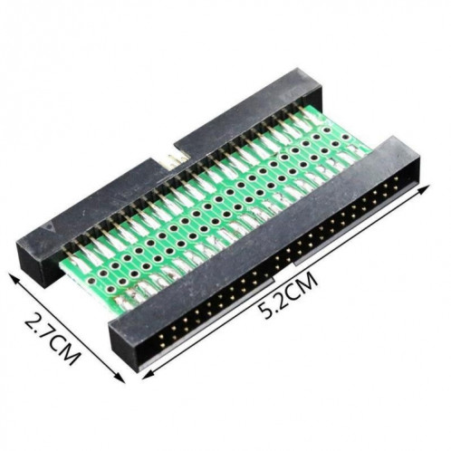 Adaptateur de disque électronique IDE mâle à mâle 44 broches 2,5 pouces (5,2 x 2,7 x 0,5 cm) SH301A1822-05