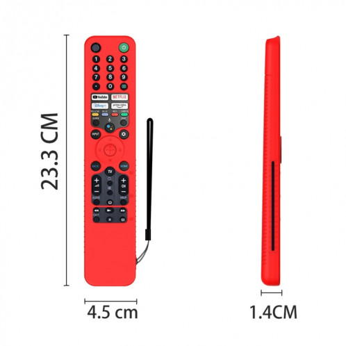 Pour Sony RMF/MG3-TX520U Y52 Housse de protection en silicone anti-chute à distance vocale (vert lumineux) SH101E191-06