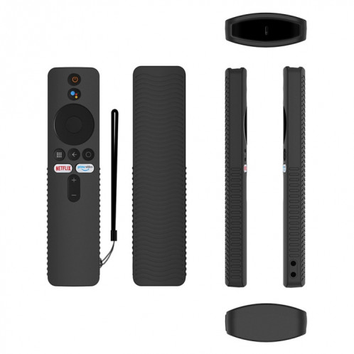 Pour Xiaomi 4K TV Stick Y48 Télécommande Housse de protection en silicone anti-chute (noir) SH401A1241-05