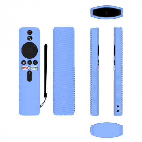 Pour Xiaomi 4K TV Stick Y48 Télécommande Housse de protection en silicone anti-chute (bleu lumineux) SH401D1378-05