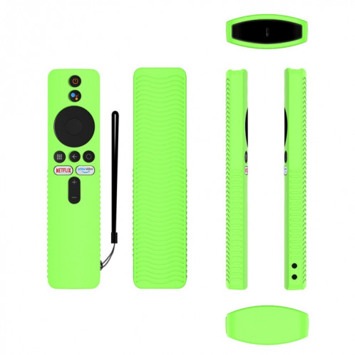 Pour Xiaomi 4K TV Stick Y48 Télécommande Housse de protection en silicone anti-chute (vert lumineux) SH401E232-05